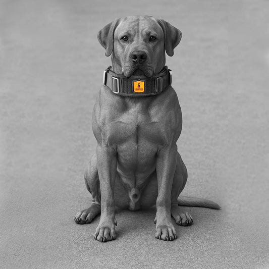 2.5" Heavy Duty Dog Collar with Handle – Built Tough for K9s, Working Dogs, and Protection