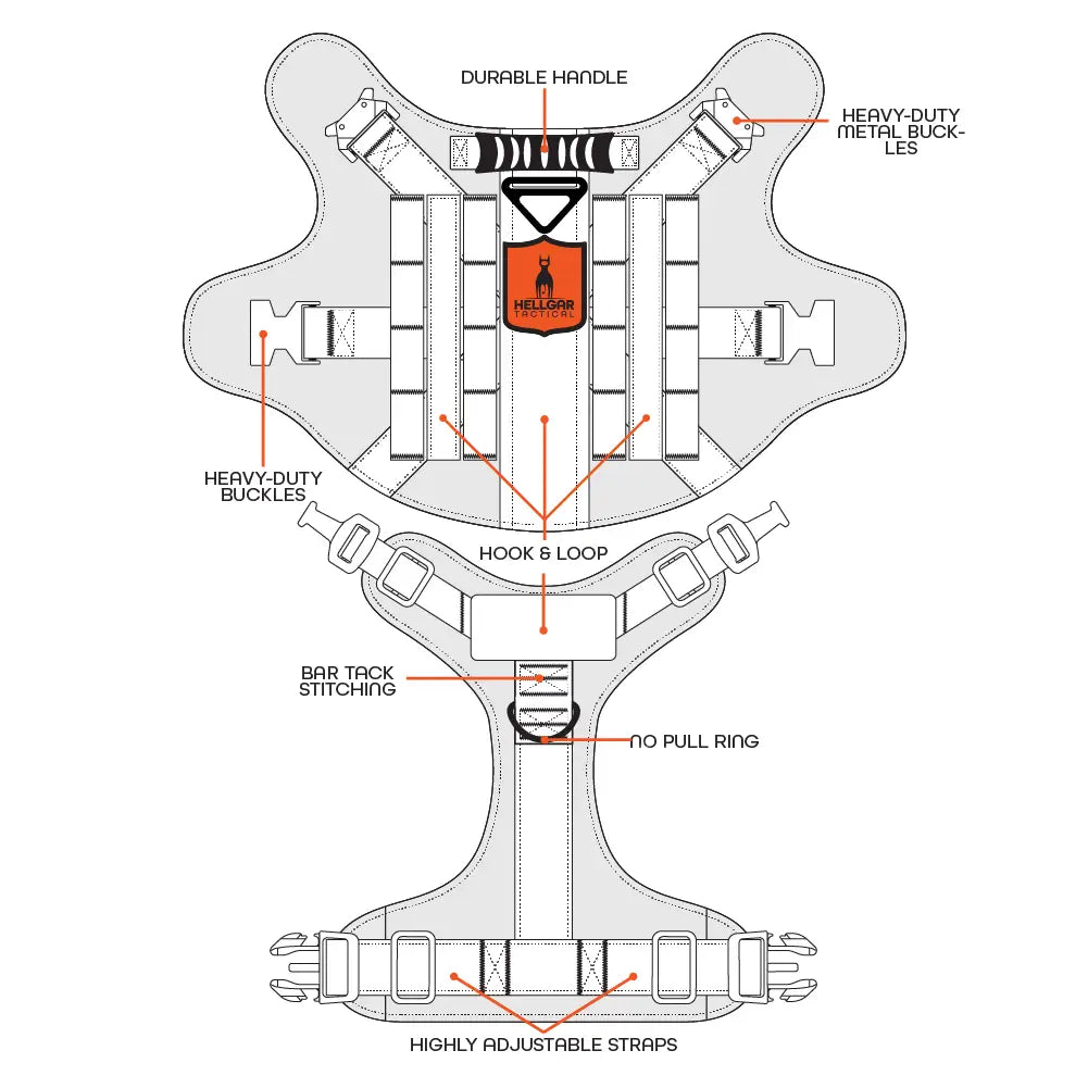 Hellgar Tactical Harness for Pitbulls