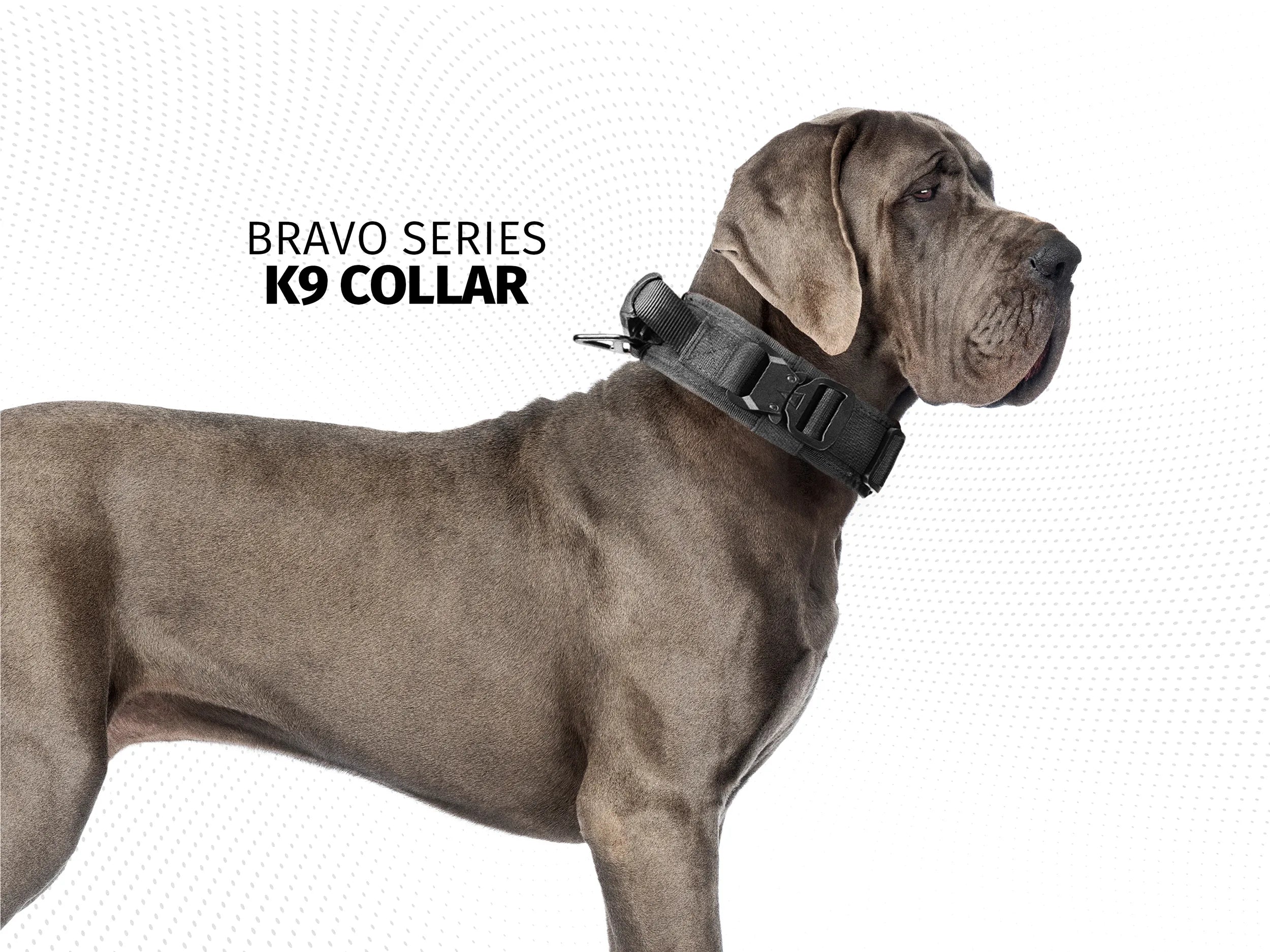 Hellgar Tactical, thick dog collar, tactical dog collar, heavy duty dog collar